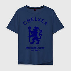 Футболка оверсайз мужская Chelsea Est. 1905, цвет: тёмно-синий