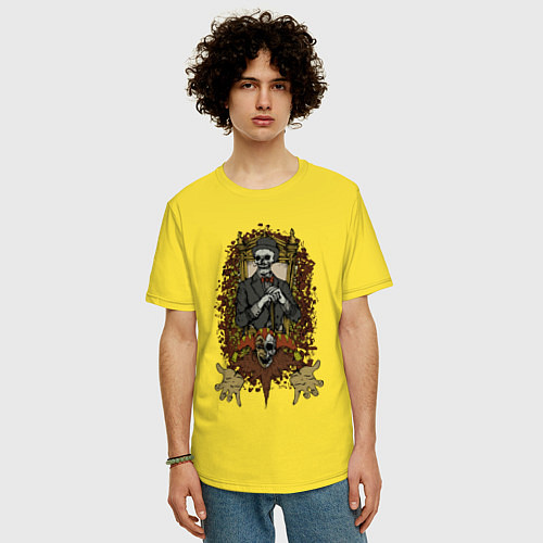 Мужская футболка оверсайз Король и шут / Желтый – фото 3