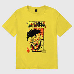 Футболка оверсайз мужская НЕУЯЗВИМЫЙ INVINCIBLE, цвет: желтый