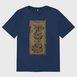 Футболка оверсайз мужская Hades World, цвет: тёмно-синий