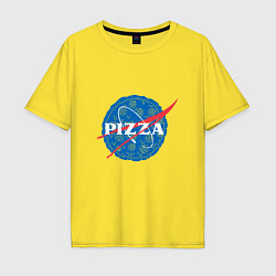 Мужская футболка оверсайз NASA Pizza