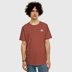 Футболка оверсайз мужская Five Finger Death Punch 5FDP, цвет: кирпичный — фото 2