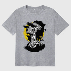 Футболка оверсайз мужская Africa, цвет: меланж