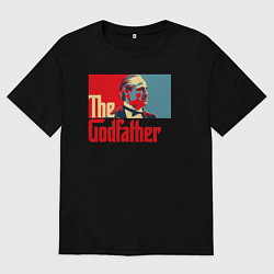 Футболка оверсайз мужская Godfather logo, цвет: черный