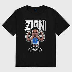 Футболка оверсайз мужская Zion, цвет: черный