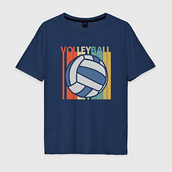 Футболка оверсайз мужская True Volleyball, цвет: тёмно-синий