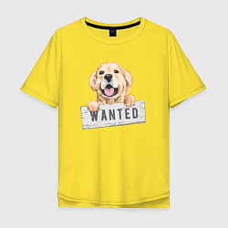 Футболка оверсайз мужская Dog Wanted, цвет: желтый