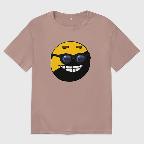 Мужская футболка оверсайз Анкап / Пыльно-розовый – фото 1