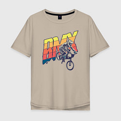 Футболка оверсайз мужская BMX, цвет: миндальный