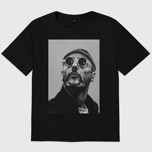 Мужская футболка оверсайз Leon / Черный – фото 1