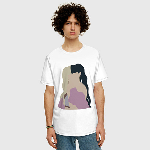 Мужская футболка оверсайз Melanie Martinez / Белый – фото 3