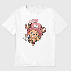 Футболка оверсайз мужская Тони Тони Чоппер One Piece, цвет: белый