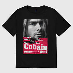 Футболка оверсайз мужская In memory of Kurt Cobain, цвет: черный