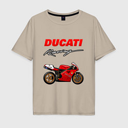 Мужская футболка оверсайз DUCATI ДУКАТИ MOTOSPORT