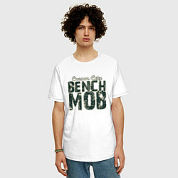 Футболка оверсайз мужская Milwaukee Bench Mob, цвет: белый — фото 2