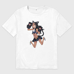 Футболка оверсайз мужская Nagatoro, цвет: белый