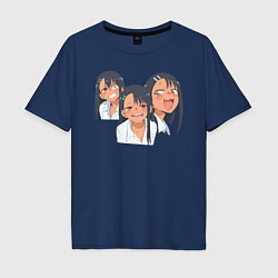 Футболка оверсайз мужская Nagatoro, цвет: тёмно-синий
