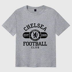 Футболка оверсайз мужская Chelsea Football Club, цвет: меланж