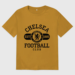 Футболка оверсайз мужская Chelsea Football Club, цвет: горчичный