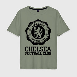 Футболка оверсайз мужская Chelsea FC: Emblem, цвет: авокадо