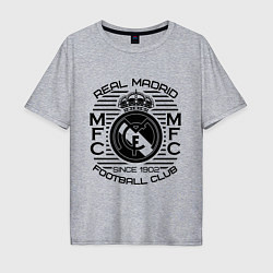 Футболка оверсайз мужская Real Madrid MFC, цвет: меланж