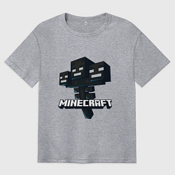 Футболка оверсайз мужская Визер Иссушитель Майнкрафт, цвет: меланж