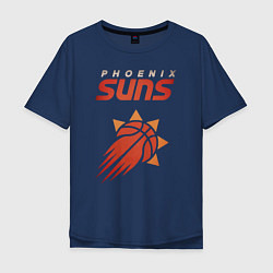 Футболка оверсайз мужская Phoenix Suns, цвет: тёмно-синий