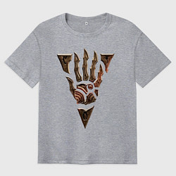 Футболка оверсайз мужская Символ Морровинда, цвет: меланж