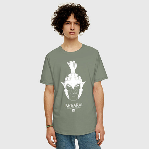 Мужская футболка оверсайз Troll Warlord из Доты 2 / Авокадо – фото 3