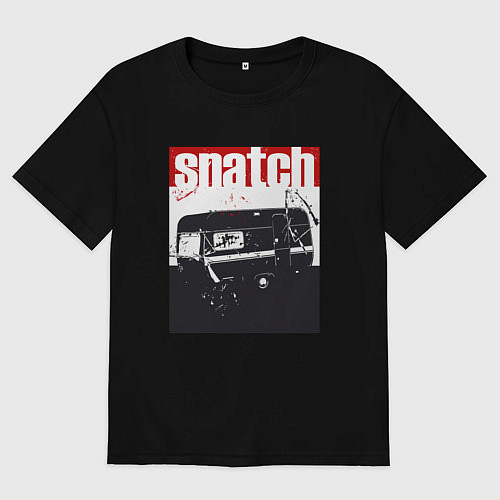 Мужская футболка оверсайз Большой куш Гай Ричи / Черный – фото 1