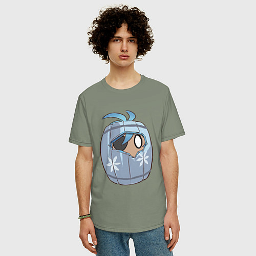Мужская футболка оверсайз Бомбочка Кэйа / Авокадо – фото 3
