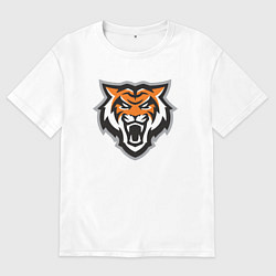 Футболка оверсайз мужская Tigers Team, цвет: белый
