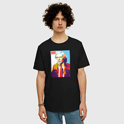 Футболка оверсайз мужская Andy Warhol, цвет: черный — фото 2
