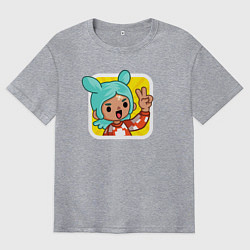 Футболка оверсайз мужская Icon Toca Boca, цвет: меланж