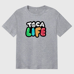 Футболка оверсайз мужская Toca Life logo, цвет: меланж