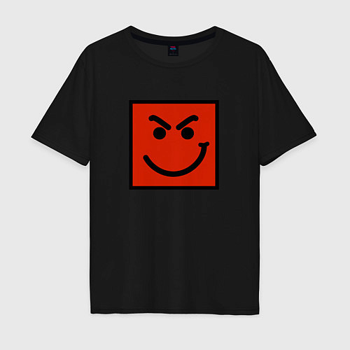 Мужская футболка оверсайз BON JOVI HAVE A NICE DAY SMILE LOGO / Черный – фото 1