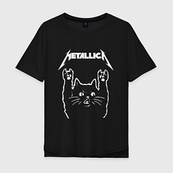 Футболка оверсайз мужская METALLICA МЕТАЛЛИКА, цвет: черный