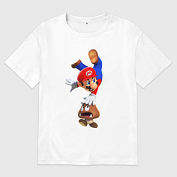 Футболка оверсайз мужская Goomba Hit, цвет: белый