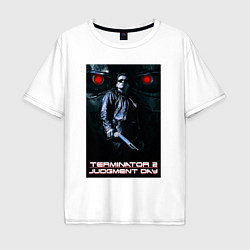 Футболка оверсайз мужская Terminator JD, цвет: белый