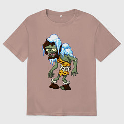 Футболка оверсайз мужская Cold Zombie, цвет: пыльно-розовый