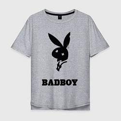 Футболка оверсайз мужская BAD BOY PLAYBOY, цвет: меланж