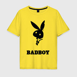 Футболка оверсайз мужская BAD BOY PLAYBOY, цвет: желтый