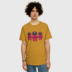 Футболка оверсайз мужская Pink Soldier в игре, цвет: горчичный — фото 2