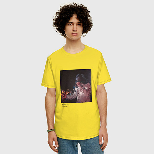 Мужская футболка оверсайз Paul de Technoir / Желтый – фото 3