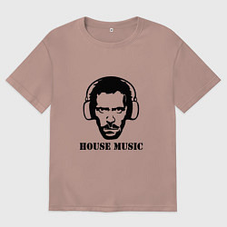 Мужская футболка оверсайз Dr House music