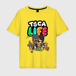 Футболка оверсайз мужская Toca Life, цвет: желтый