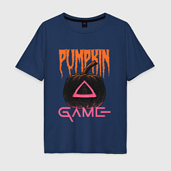 Футболка оверсайз мужская Pumpkin Game, цвет: тёмно-синий