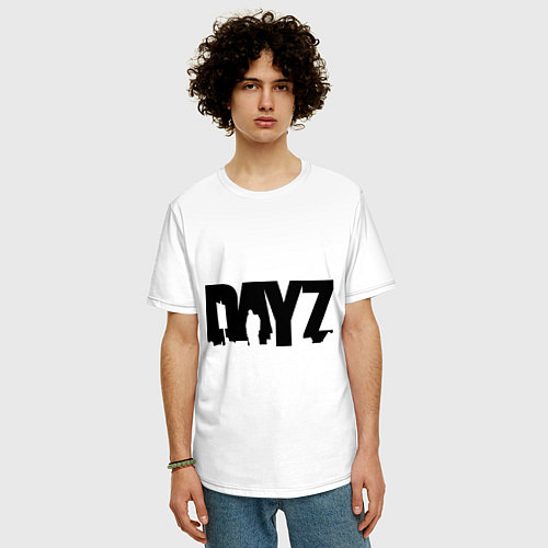 Мужская футболка оверсайз DayZ / Белый – фото 3