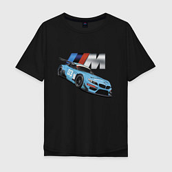 Футболка оверсайз мужская BMW M Performance Motorsport, цвет: черный