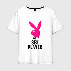 Мужская футболка оверсайз СЕКС ИГРОК PLAYBOY